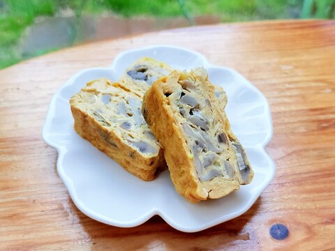 お弁当に❤舞茸の玉子焼き